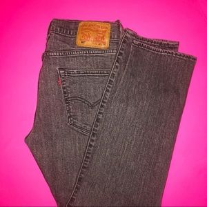 Levi’s men’s black 502 denim